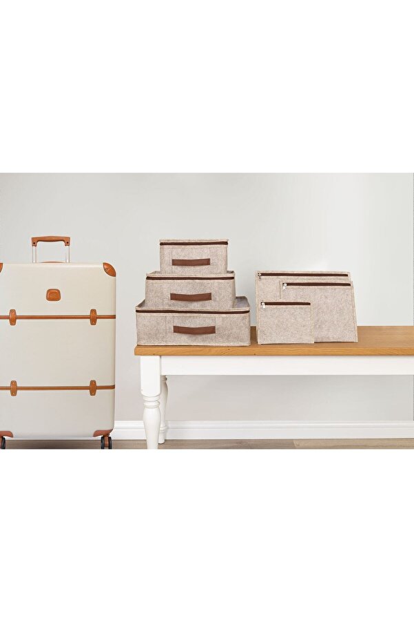 E-LİFE HOME Derili Kulplu Pratik Lüks Doğum Sonrası Bebek Bakım Çantası