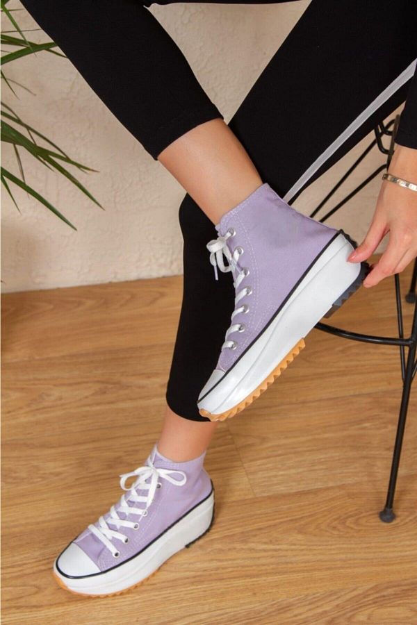 Purple canvas sneakers clearance