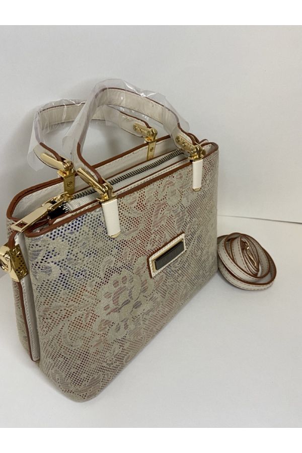 La Perla Cream Brown Women s Stylish Handbag and Shoulder Bag Trendyol