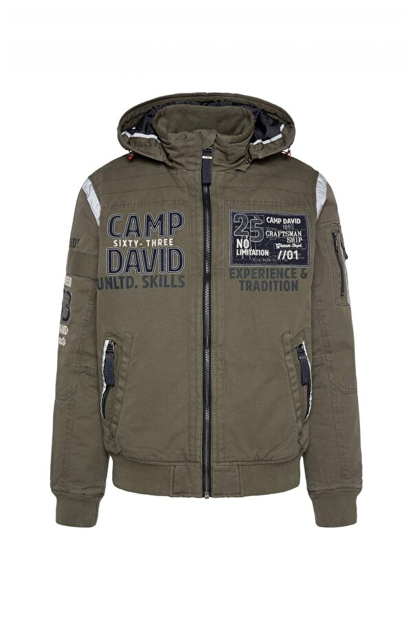 Steppmantel Camp David Winterjacke Herren Parka Outdoorjacke Camp