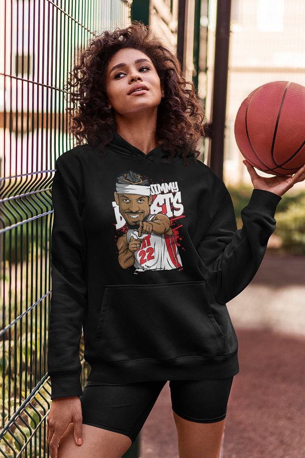 Fuddy Jimmy Butler Printed Hoodie Sweatshirt Unisex Oversize NBA Basketball Printed Hoodie Trendyol