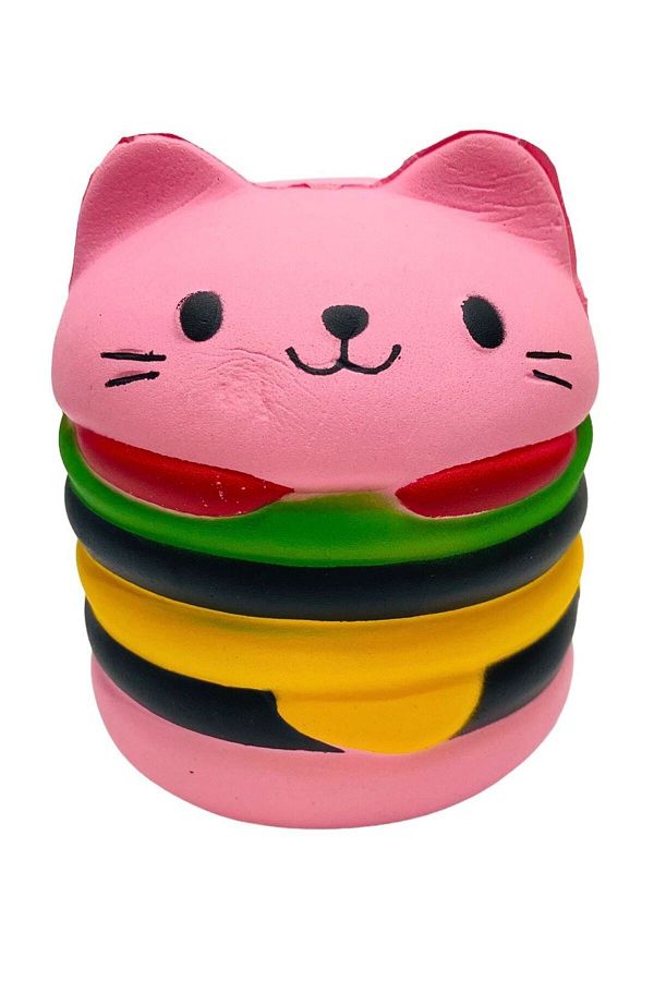 tmtoysandmore Squishy Big Size Cat Hamburger Sukushi Favorite Drop