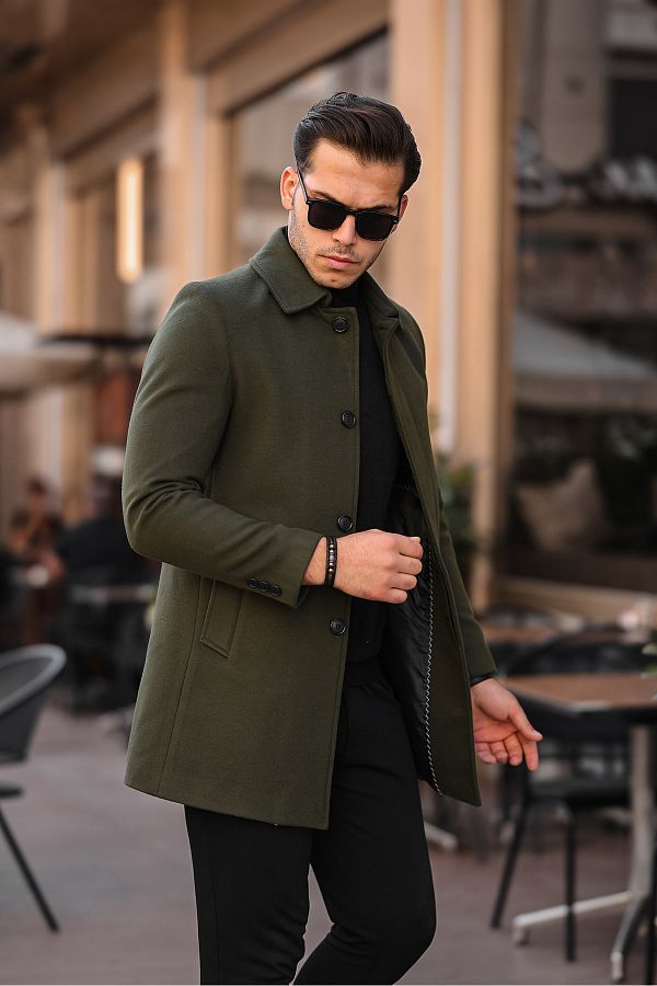 Mens slim clearance fit coat