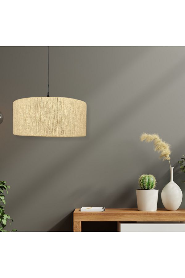 JUTUAL DEKOR-Prestigio Loess Bohemian - Rustic Chandelier Jute Model 1