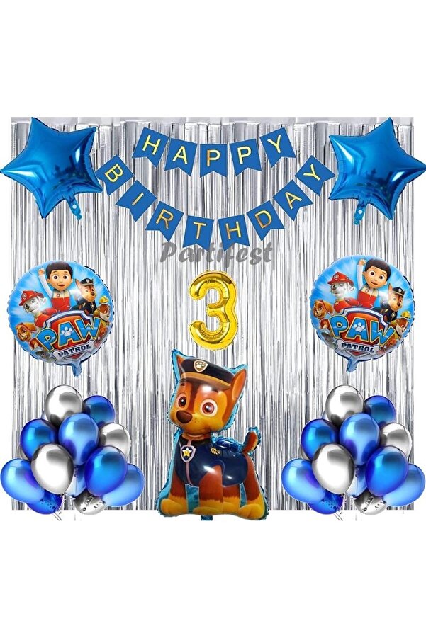 Parti Station Paw Patrol Balloon Set Paw Petrol Year Old Balloon
