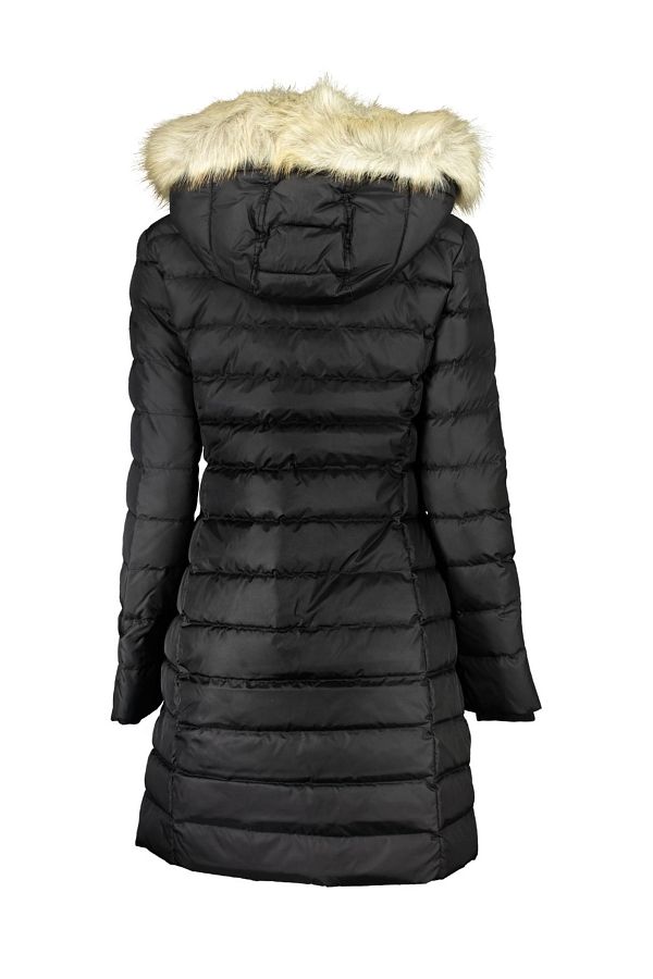 Essential hooded coat tommy hilfiger shop