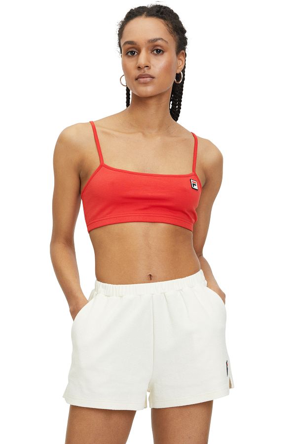 Fila-True Red LINFEN cropped spaghetti top 1