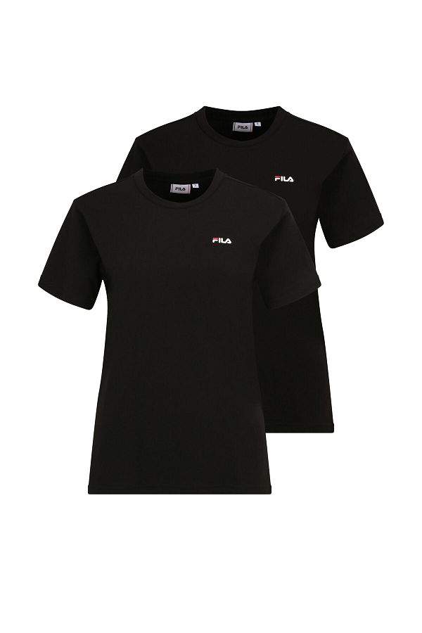 FILA Damen T Shirt 2er Pack BARI tee double pack Rundhals Kurzarm Baumwolle Trendyol