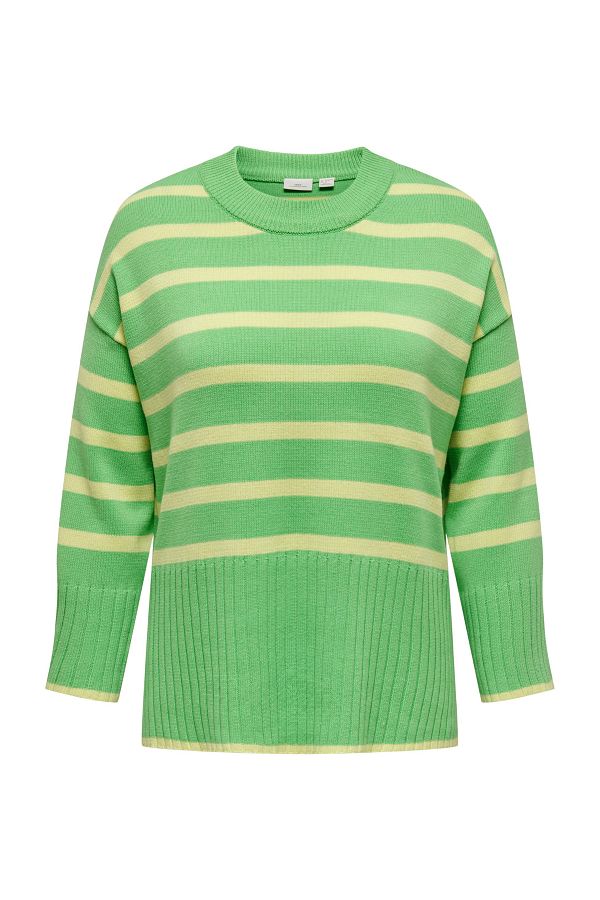 Only Carmakoma-CARHELLA LS LOOSE STRIPED O-NECK KNT 1