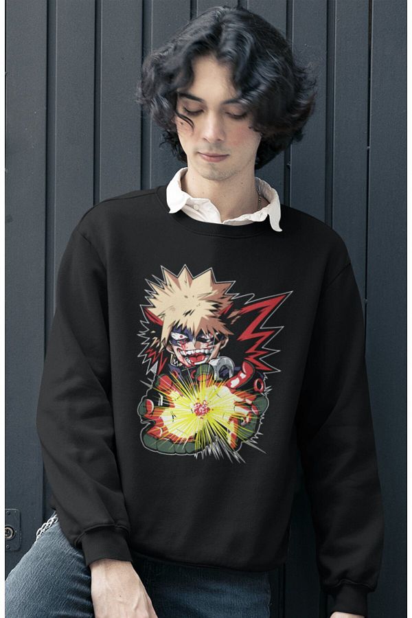My hero academia bakugou sweatshirt online