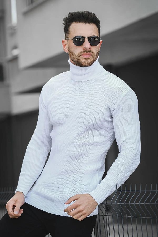 White tight sweater best sale