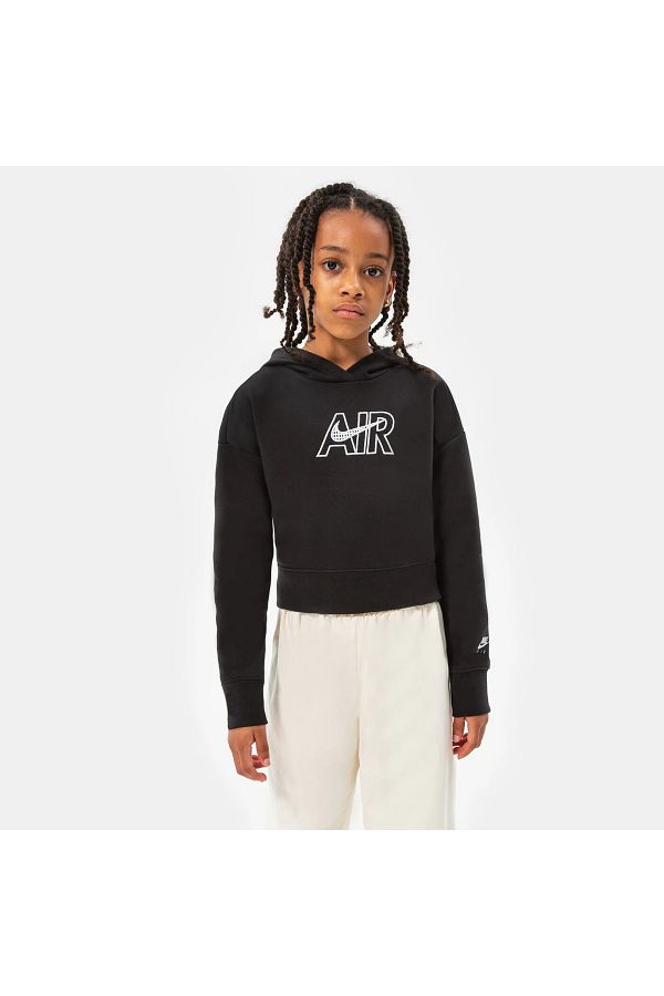 Nike G Nsw Air Ft Crop Hoodie Children s Black Sweatshirt DM8372 010 Trendyol