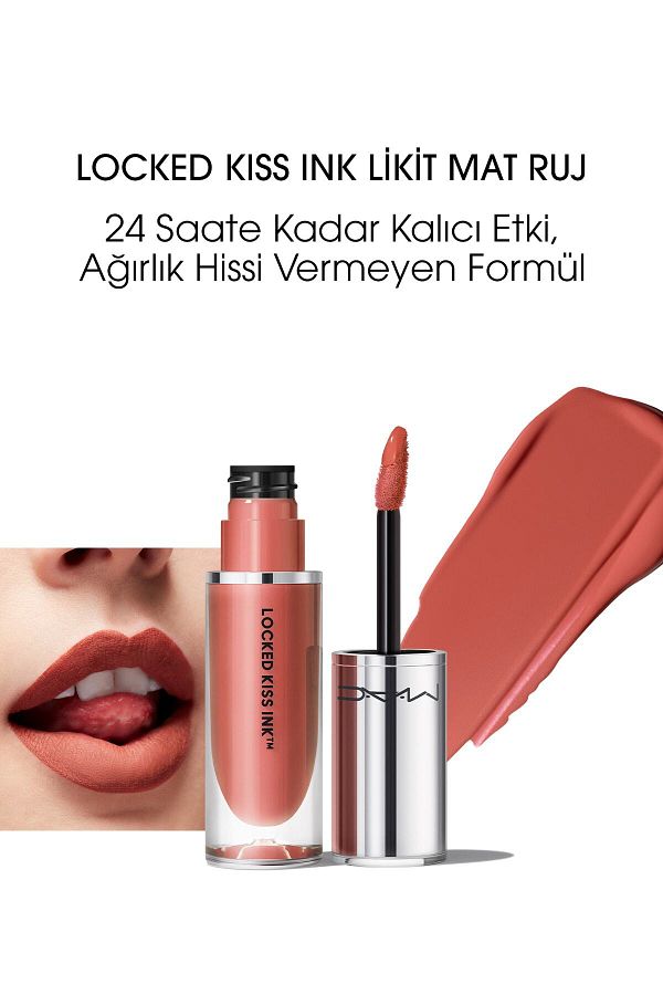M.A.C-Locked Kiss Ink 24hr Liquid Matte Lipstick - Meticulous - 4ml -773602646005 1
