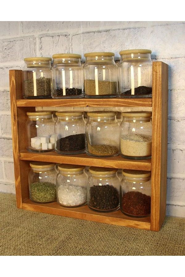 innova center Wooden Spice Rack Stand Trendyol