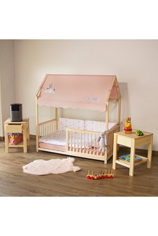Kukka Ks8000 Bebek & Çocuk Uyku Seti - Sweet Dreams Bunny Pembe - Tente