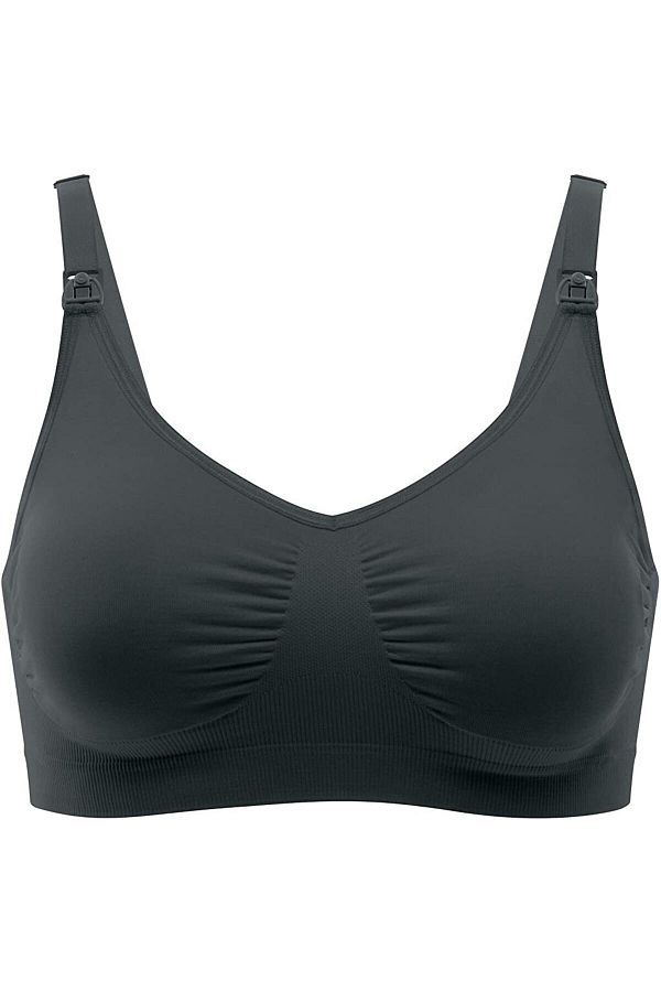 Relaxfit Seamless-Combining Single Layer Minimizer Black Nursing Bra 1