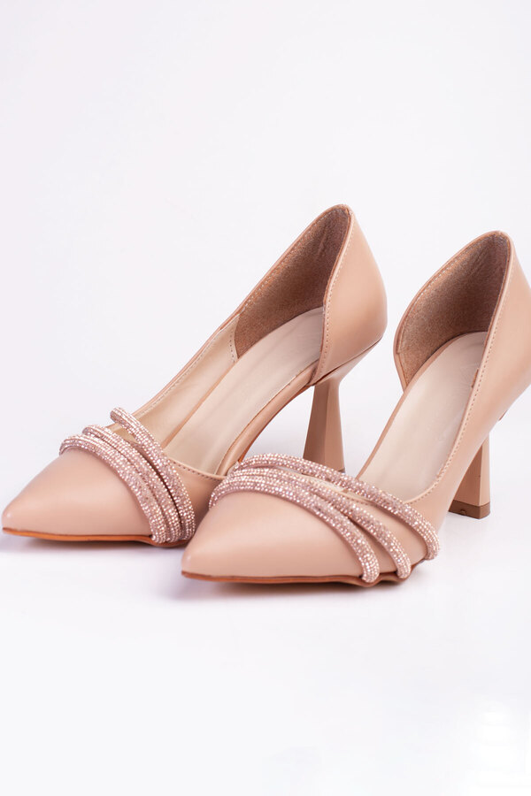 LuisPerry Nude Skin Color Women's Orthopedic Sponge Stone Evening