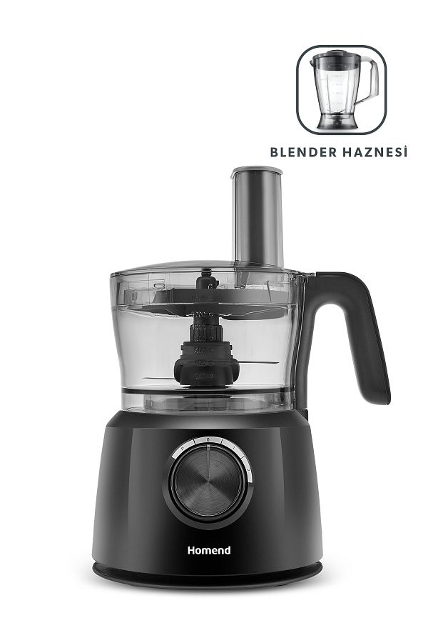HOMEND-محضر طعام Functionall 2845h مع وعاء الخلاط باللون الأسود 1