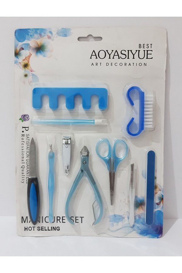 renkli çiçekler-Manicure Set 10 Piece Manicure Set 1