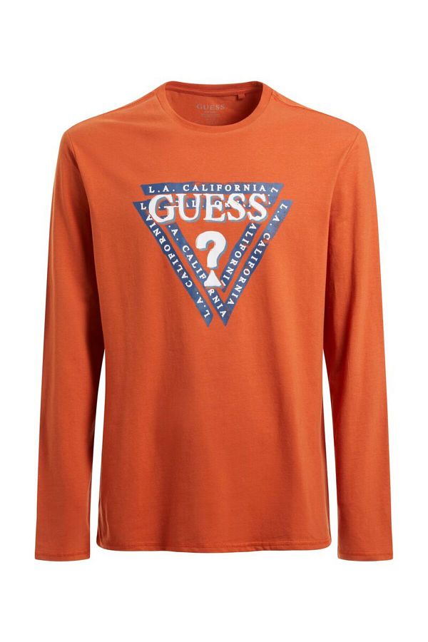 Guess T Shirt Orange Slim fit Trendyol