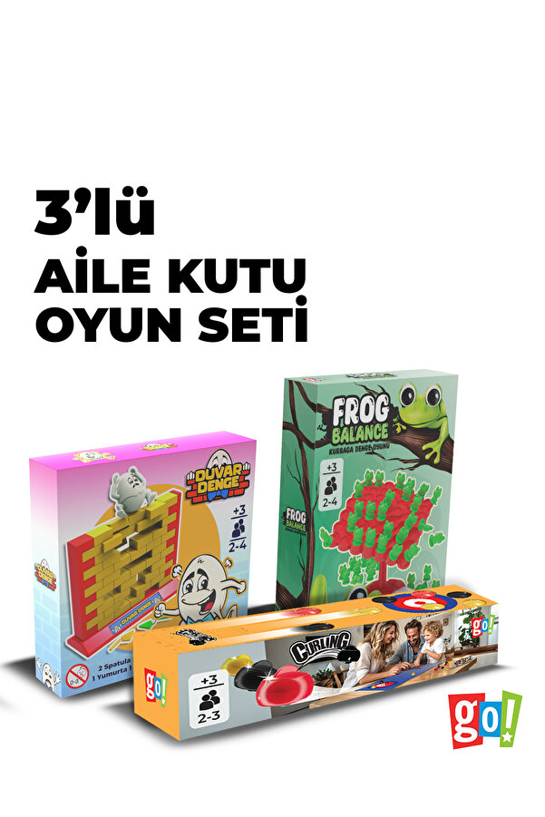 Go Toys 3'lü Aile Kutu Oyunu Seti Large Paket-1