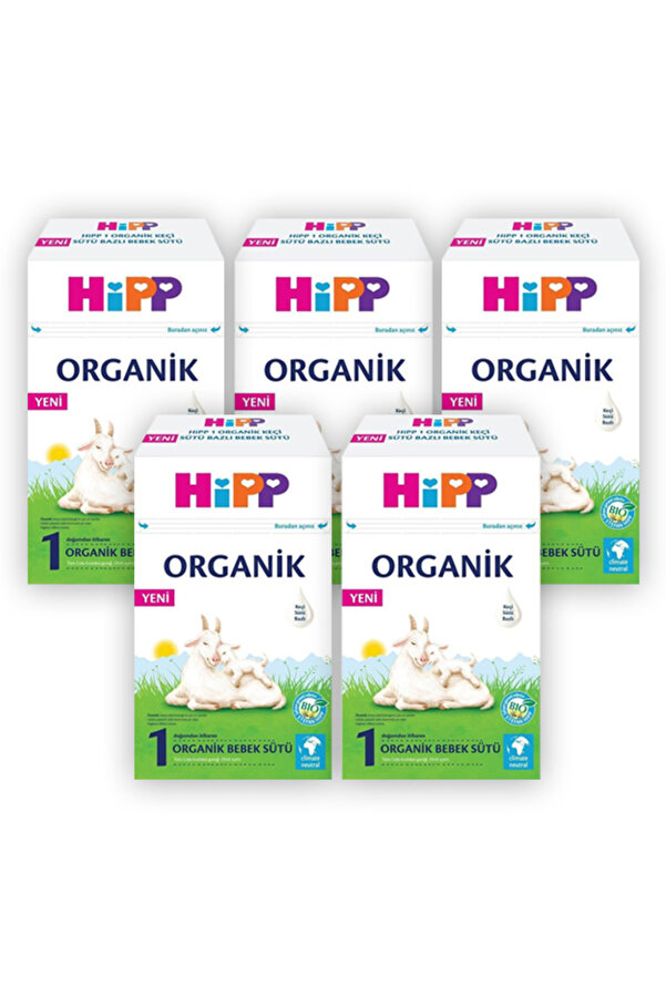 Hipp 1 Organik Keçi Sütü Bazlı Bebek Sütü 400 gr X 5 Adet