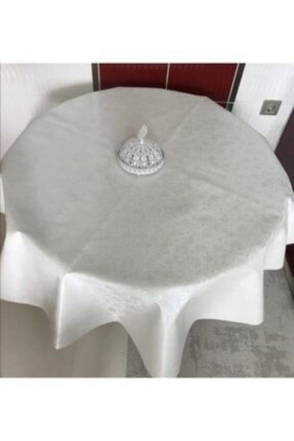 FANTASTIC-Tischdecke aus Wachstuch, PVC, rund, 180 cm Durchmesser 1