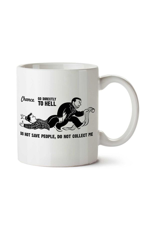 ART HEDİYE-Supernatural Monopoly Go Directly To Hell Two Sided Printed Mug 1