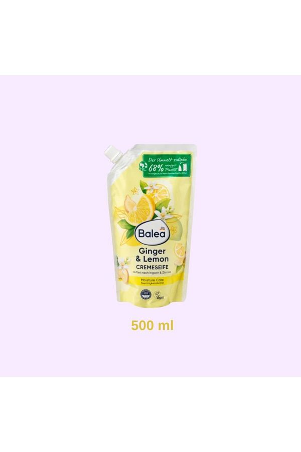 BALEA-Ginger & Lemon Cream Soap Vegan 500 Ml 1