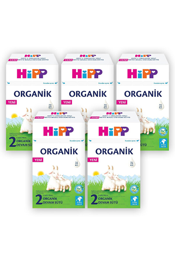 Hipp 2 Organik Keçi Sütü Bazlı Devam Sütü 400 gr X 5 Adet
