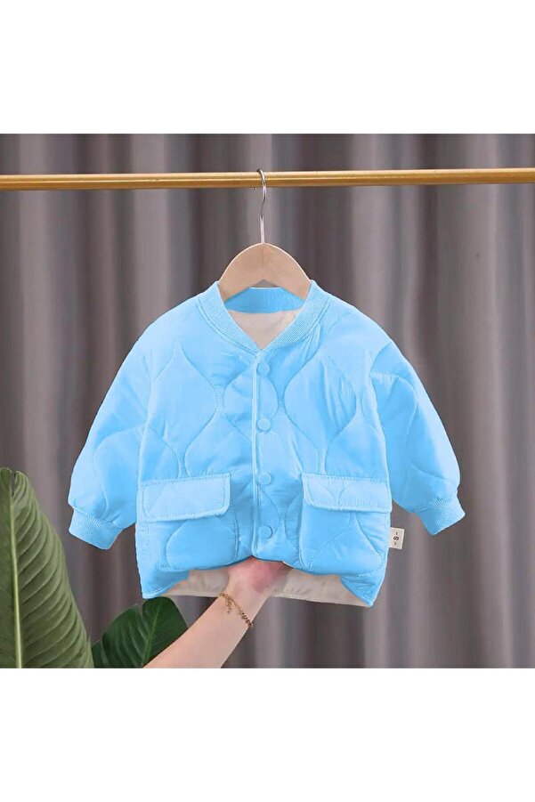 Eybabykids çocuk unisex kapitone desenli şişme mont kaban