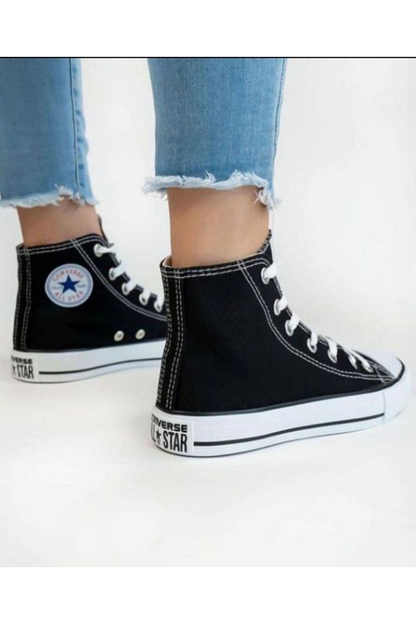 High top shop canvas shoes