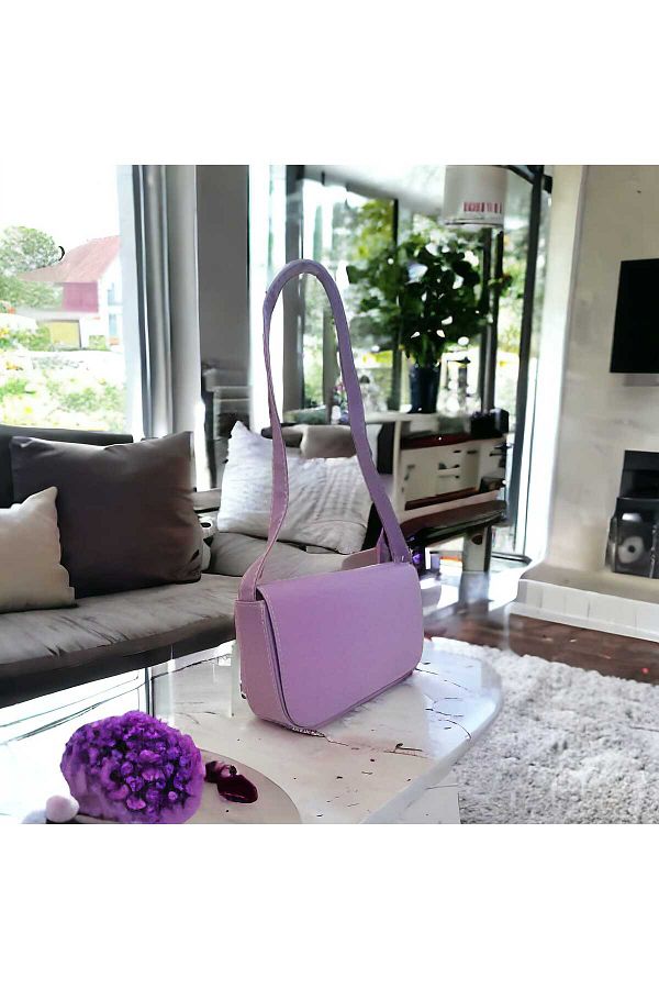 Eglib Tasar m Lilac Cover Baguette Bag Trendyol