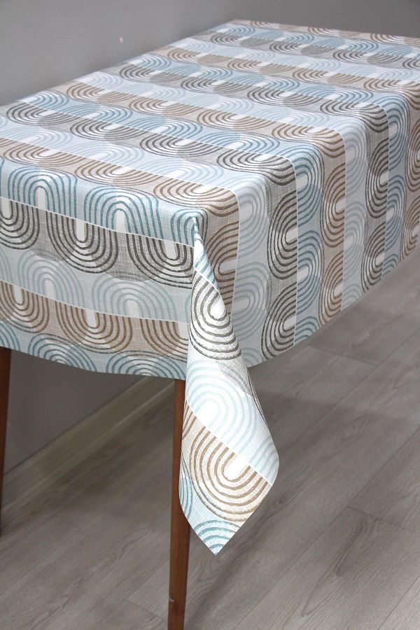 DDHOME-Lined Erasable PVC Oilcloth Tablecloth 206-A 1