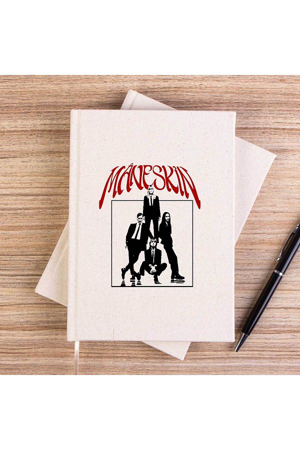 Z zepplin-Maneskin Group Poster Unlined Canvas Notebook 1