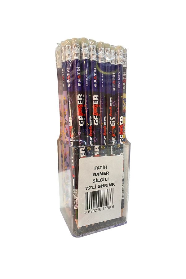 FATİH KALEM-Pencil with Eraser 72 Pack Emoji 1