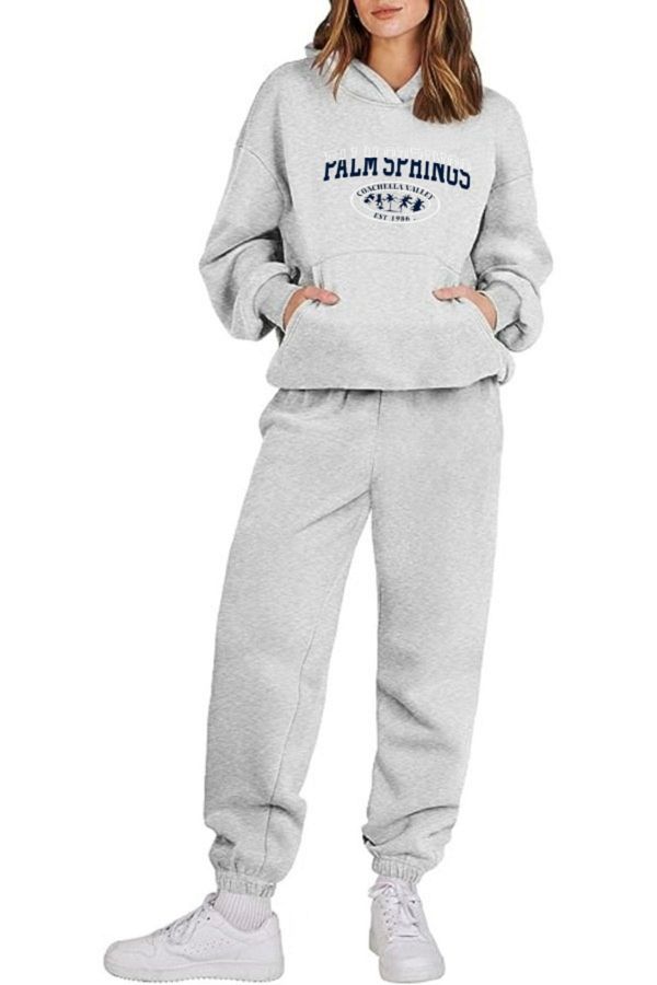 Guillermo Palm Springs Printed Sweatshirt and Tracksuit Set Trendyol