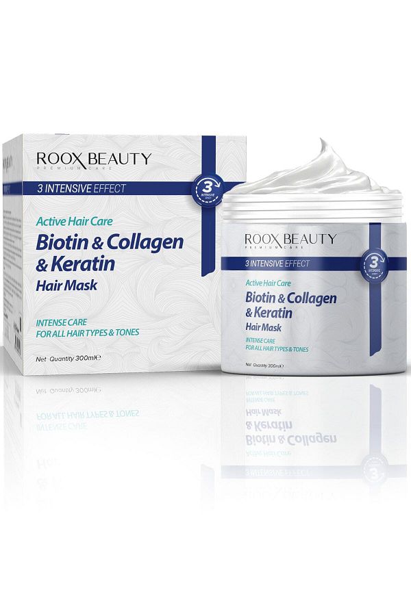Roox Beauty-Keratin - Biotin and Collagen Supported Vitamin Hair Mask 300 ml 1