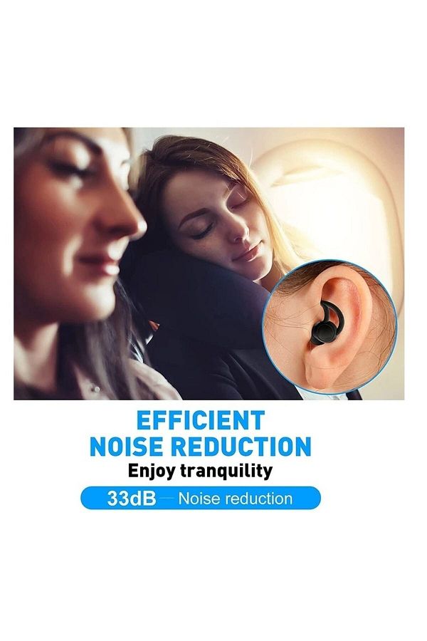 Bakio-1 Pair of 3 Layer 100% Silicone Sleeping and Snoring Earplugs 1