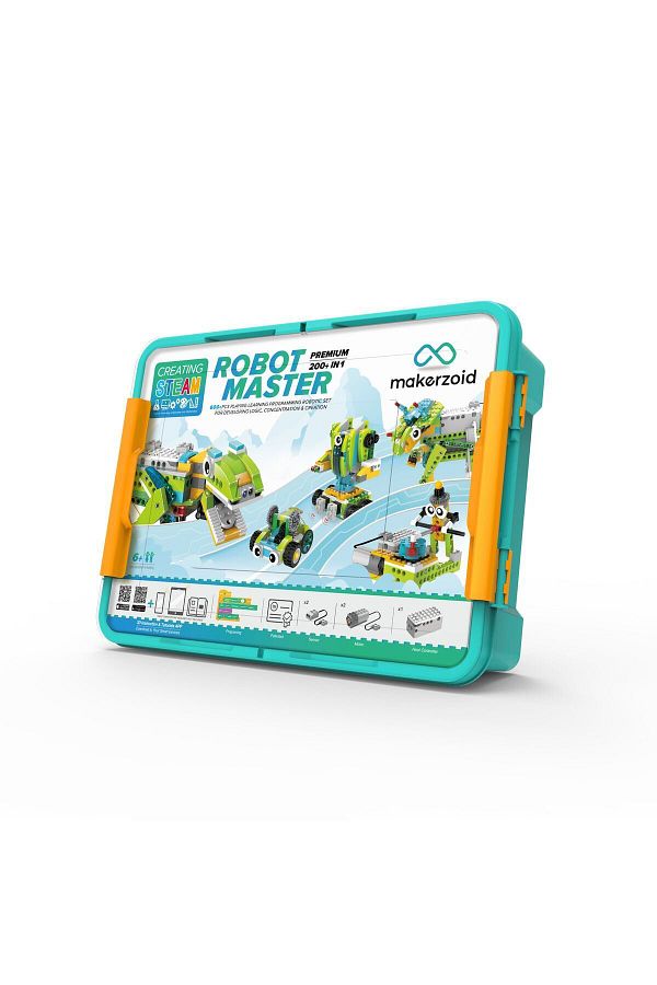 İz Atölye-Makerzoid, Robot Master Premium, Robotic Coding Set / 600 Pieces, 200 Different Robots 1