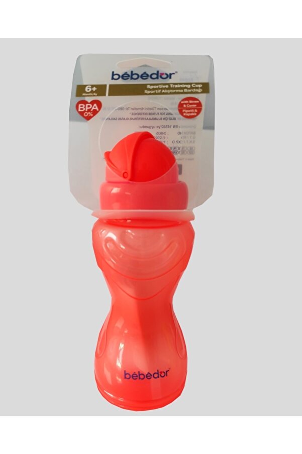 Bebedor Pembe Sportif Alıştırma Bardağı 300 ml Kod:8504