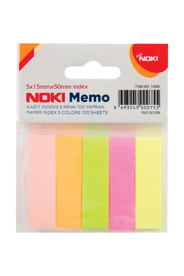 Noki-5 Color Post-It 100 Sheets of 12 1