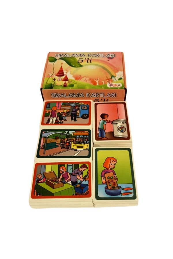 Yuka Sıralama Kartları 5’li (3-6 Yaş) Kids