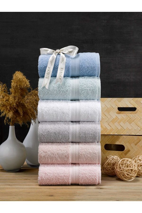 LAY HOME Rainbow Towel Set 6 Pieces 50x90 cm Trendyol