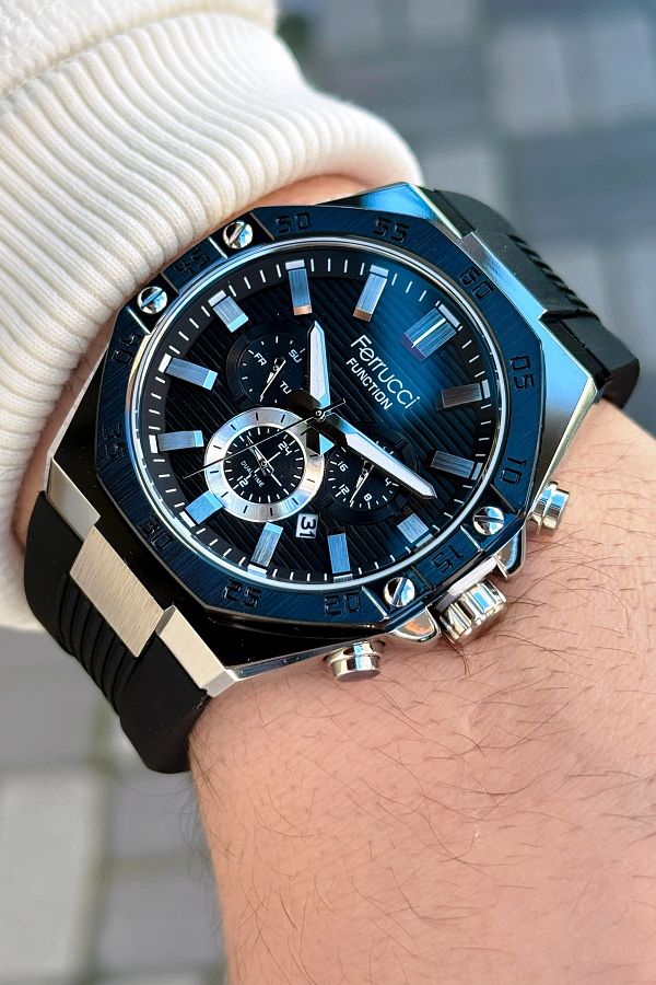 Ferrucci-Function FCF.03256FS.02 Silicone Cord Men's Wristwatch 1