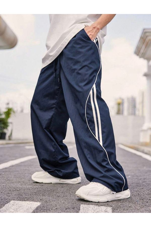 Mens wide leg track pants online