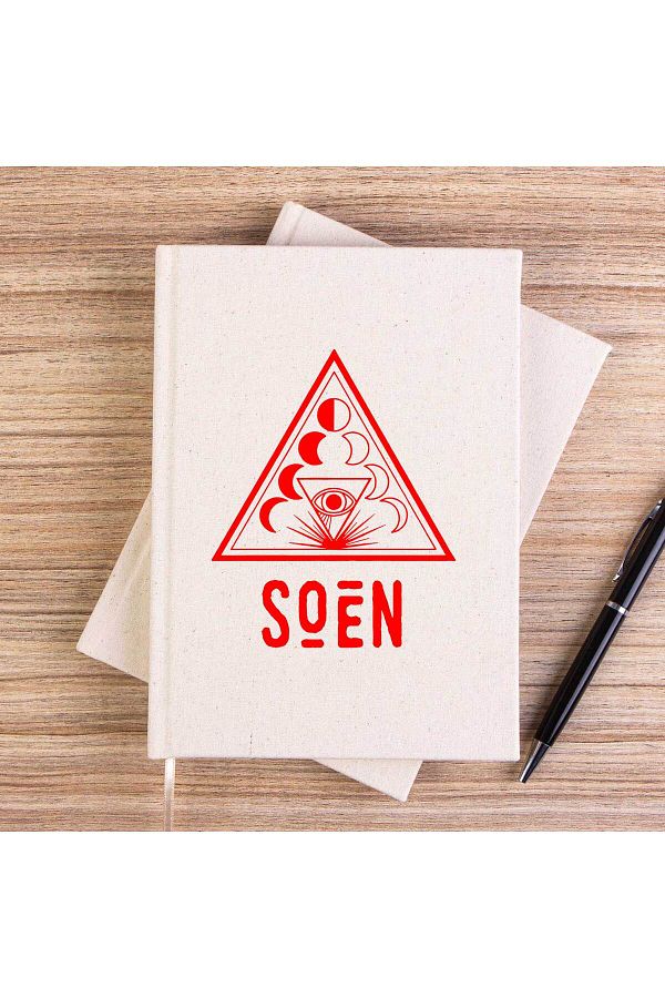 Z zepplin-Soen Lotus Unlined Canvas Notebook 1