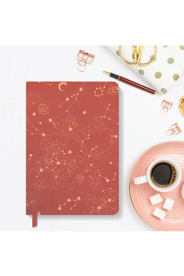 AKILLICA-Notebook ριγέ Σκληρό εξώφυλλο Notebook 13x21 cm Σκληρό εξώφυλλο Notebook Red 1