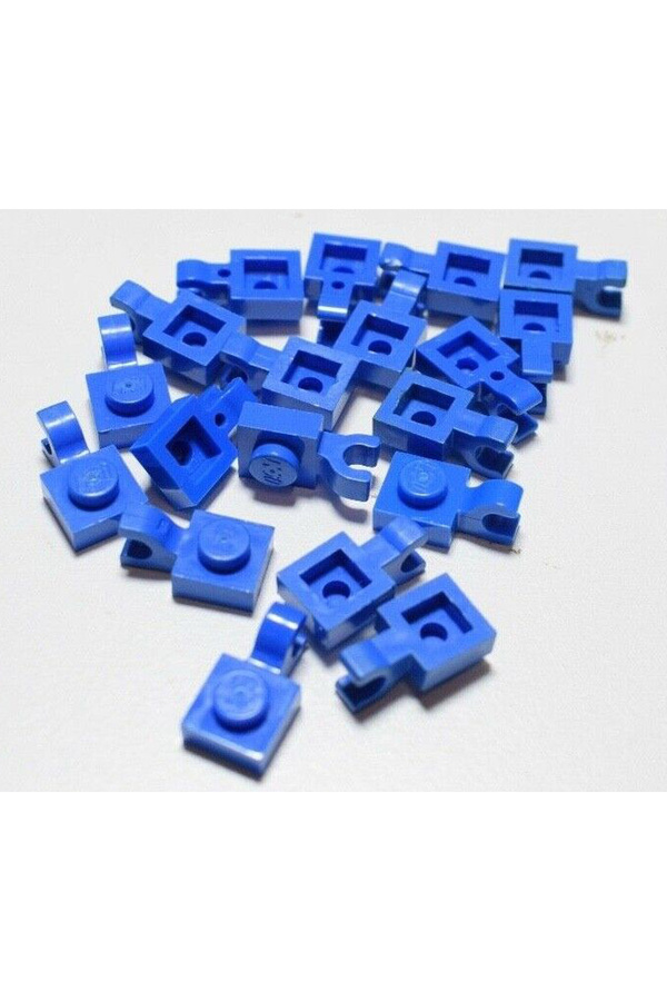 LEGO Custom Aksesuar Plate Modified 1 X 1 Mavi Yatay Clipli Düz Tuğla 4 Adet Gönderilecek
