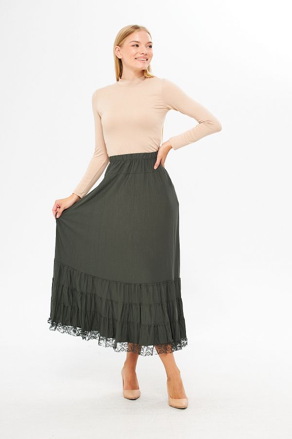 Khaki gypsy skirt online